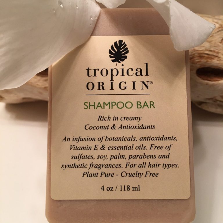 Plant-based creamy coconut shampoo bar with clean, minimal packaging.
